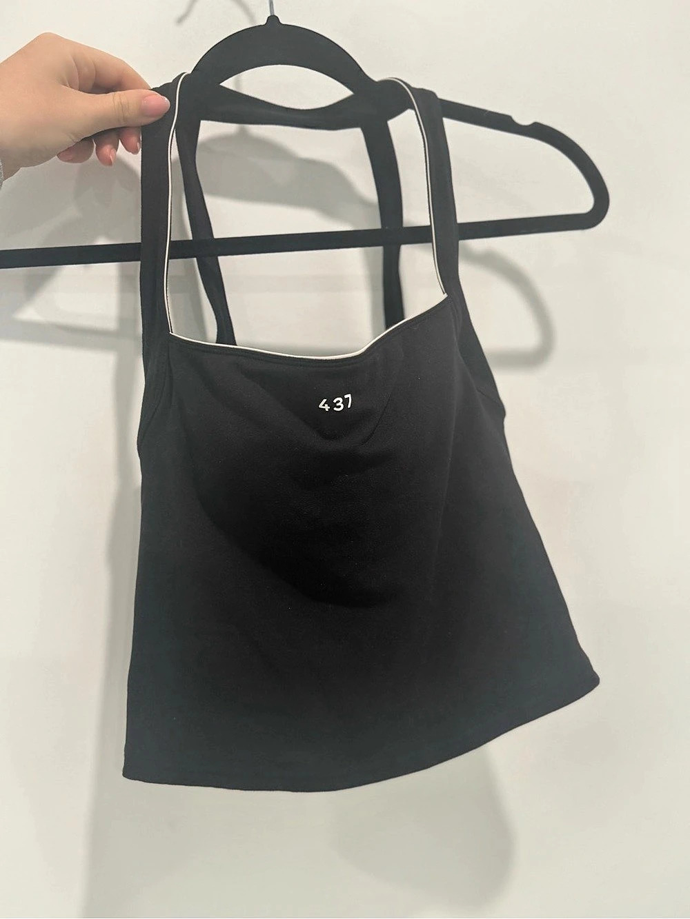 437 The Studio Top & Legging Black-Cream